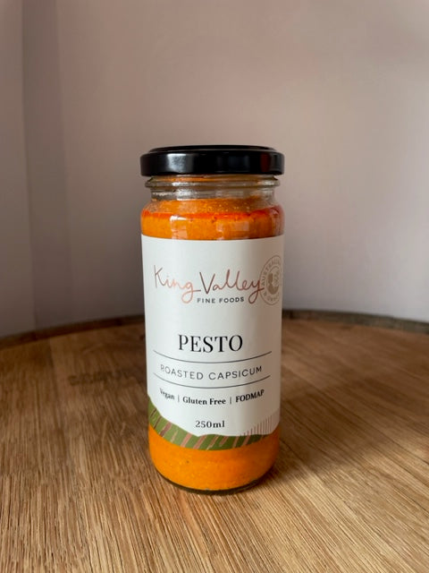 King Valley Fine Foods Roasted Capsicum Pesto 250ml